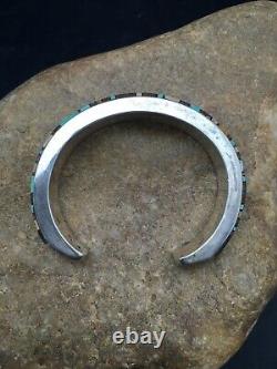 Old Pawn Gift Native American Navajo Sterling Silver CUFF Bracelet Handmade 4160
