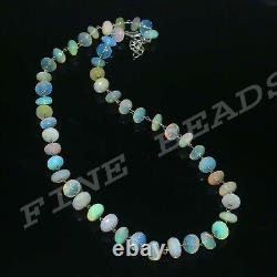 Opal Beads Natural Fire Opal Beads Real Gemstone Necklace Jewelry Gift Np-4326