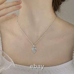 Owl Photo Locket Necklace Sterling Silver Owl Pendant Jewelry For Women Gift 20