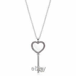 PANDORA Large Floating Locket Heart Key #396584FPC-80 with Love Feeling Charms Set