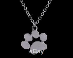 PAW Pendant NECKLACE Pet Dog Charm Cat Animal Tiny Silver Jewelry Gift