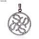 Pave Diamond 925 Sterling Silver Handmade Pendant Jewelry Gift For Girls
