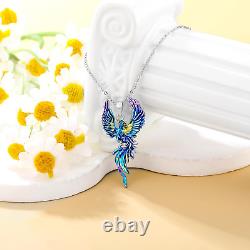 Phoenix Necklace 925 Sterling Silver Phoenix Pendant Necklace Jewelry Gift for W