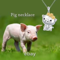 Pig Gifts for Pig Lovers 925 Sterling Silver Piggy Jewelry Gifts for Women