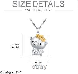 Pig Gifts for Pig Lovers 925 Sterling Silver Piggy Jewelry Gifts for Women