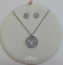 Playboy Jewelry Gift Set Bunny Necklace Earrings Swarovski Crystal Jewellery Box