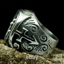 Prince Love Symbol Bdsm Jewelry Triskelion Ring Sterling Silver Mens Gift