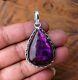 Purple Fire Labradorite Pendant 925 Sterling Silver Unique Jewelry Gift for Wife