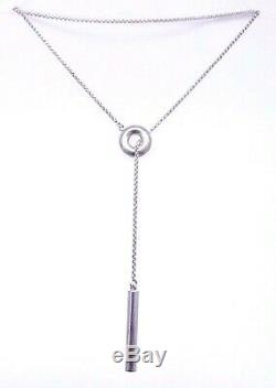 RETIRED Sterling Silver GEORG JENSEN DENMARK 28 Lariat Necklace DESIGNER Gift