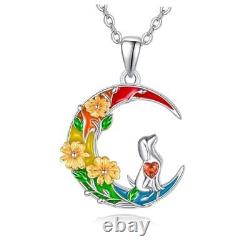 Rainbow Bridge Dog Memorial Gifts Necklace Sterling Silver Jewelry Pet