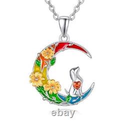 Rainbow Bridge Dog Memorial Gifts Necklace Sterling Silver Jewelry Pet