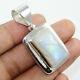 Rainbow Moonstone Gemstone Pendant, 925 Sterling Silver, Necklace Jewelry, Gift