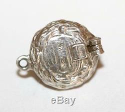 Rare Nuvo Bird Nest Opening To Eggs Sterling Silver Vintage Charm With Gift Box