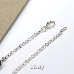 Raw Tanzanite 925 Sterling Silver Necklace Gemstone Women Jewelry Gift Handmade