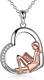 Reading Lover Gift Book Necklace Sterling Silver Reading Girl Jewelry for Book C