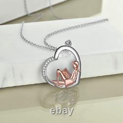 Reading Lover Gift Book Necklace Sterling Silver Reading Girl Jewelry for Book C