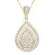 Real Diamond 925 Silver Cocktail Necklace Pendant Size 18 Cts 1 I Color I3 Gift