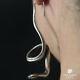 Retro Snake Eardrop Earrings 925 Silver Ear Hook Jewelry Xmas Gift 1PC Handmade