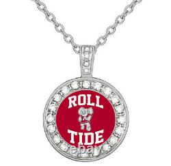 Roll Tide Alabama Crimson Tide Womens Sterling Silver Necklace Jewelry Gift D18