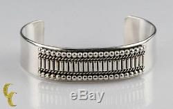 Ron Yazzie Native American Sterling Silver Bracelet Cuff, Great Gift