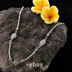 Shop LC BALI LEGACY 925 Silver Foxtail Necklace Jewelry Gift For Women Size 18