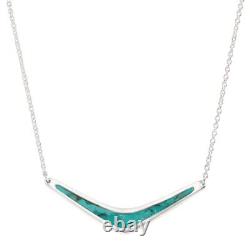 Silpada Compressed Turquoise Necklace in. 925 Sterling Silver Jewelry Gift Id