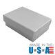Silver Cotton Filled Gift Boxes Jewelry Cardboard Box Lots of 122550100500