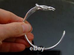 Silver Plated Celtic Fork Bracelet Bangle Unusual Gift Vintage Cutlery Jewellery