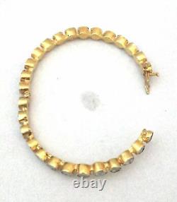 Slice Polki Diamond Open Bangle Bracelet, 925Sterling Silver, Wedding Jewelry, Gift