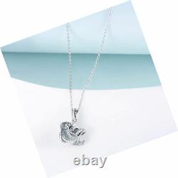 Sloth Gifts Sterling Silver Sloth Necklace Heart Animal Pendant for