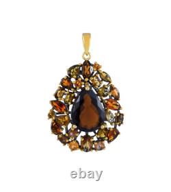 Smoky Quartz Gemstone 925 Sterling Silver Pendant Handmade Jewelry Gift For Wife