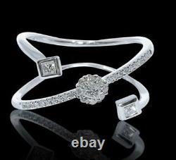 Solid 925 Sterling Silver Princess Flower Women Bracelet Jewelry Gift New New