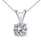 Solitaire Jewelry 1.00 Ct Diamond Gold Plated Silver Pendent For Woman Best Gift
