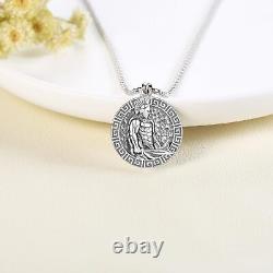 Spartan Warrior Pendant Necklace for Men 925 Sterling Silver Jewelry Gifts 22+2