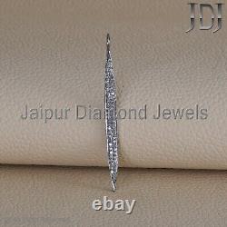 Spike Charm Natural Pave Diamond 925 Sterling Silver Unisex Jewelry Gift Pendant