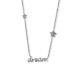 Sterling Silver 925 Dream Bar Pendant Star Necklace Men Women Charm Jewelry Gift