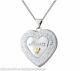 Sterling Silver 9ct Yellow Crystal Mum Locket Pendant + 18 Necklace + gift bag