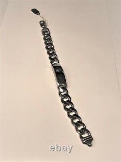 Sterling Silver Bracelet Regular Link, Can be Engrave Jewelry Gift