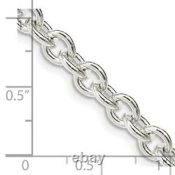Sterling Silver Cable Chain Necklace Fine Jewelry for Womens Gift