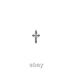 Sterling Silver Celtic Crucifix Catholic Cross Pendant Fine Jewelry Gift for Her