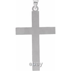 Sterling Silver Crucifix Catholic Cross Pendant Fine Jewelry Gift for Her