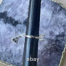 Sterling silver. 925 CZ Engagement ring Square Gift Jewelry Bargains Deals Sales