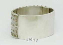 Stunning Rare Victorian Solid Silver & Gold Bangle Good Condition Great Gift