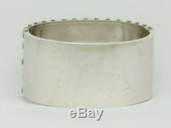 Stunning Rare Victorian Solid Silver & Gold Bangle Good Condition Great Gift