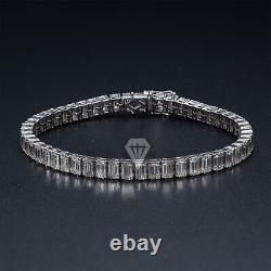 Tennis Chain Bracelets 925 Silver Emerald D Moissanite For Womens Jewelry Gift