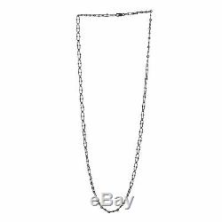 Thanksgiving Gift 42.99inch Size Long Chain Necklace 925 Sterling Silver Jewelry