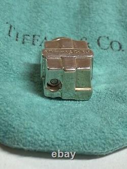 Tiffany & Co Present Gift Box Lock Sterling Silver Charm Pendant
