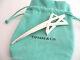 Tiffany & Co Star Brooch Pin Silver Picasso Shooting Star Jewelry Pouch Gift 925