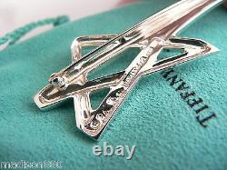 Tiffany & Co Star Brooch Pin Silver Picasso Shooting Star Jewelry Pouch Gift 925