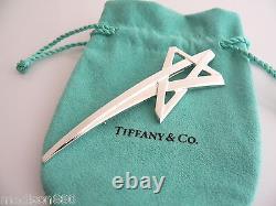 Tiffany & Co Star Brooch Pin Silver Picasso Shooting Star Jewelry Pouch Gift 925